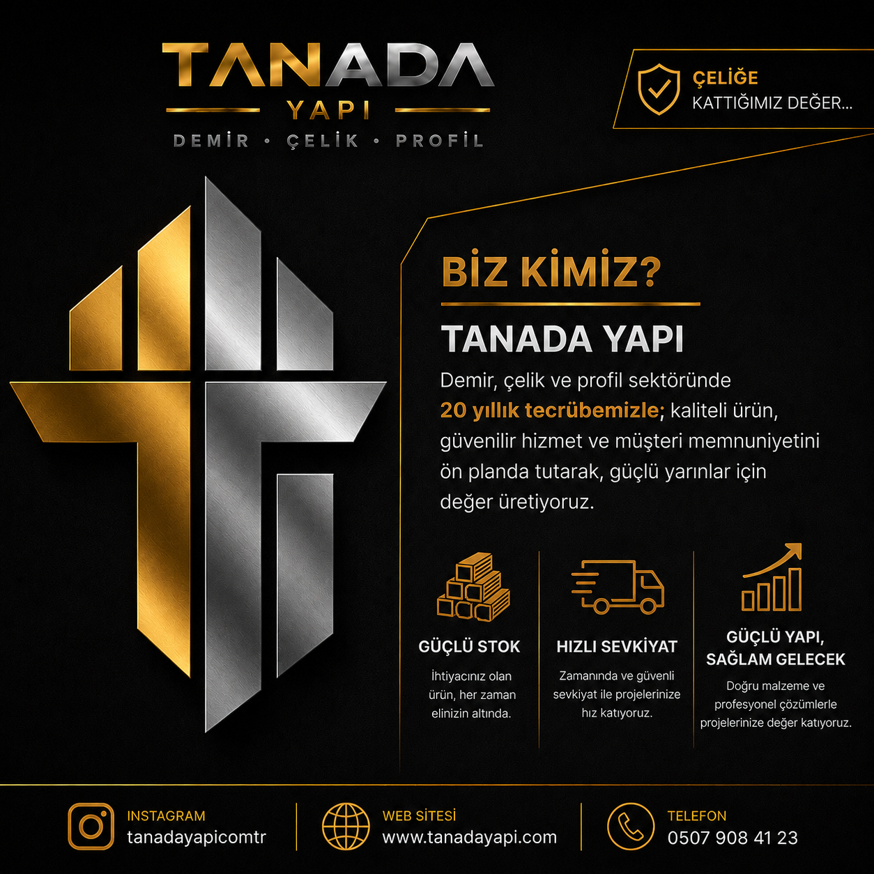 Tanadayapı Biz Kimiz Infografik